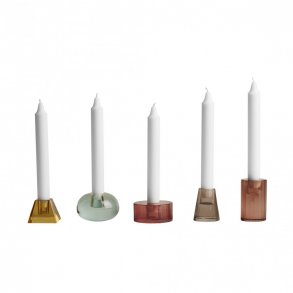 Oyoy candleholder square amber 