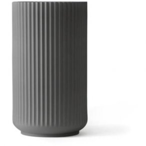 Lyngby Vase 20 cm dark grey